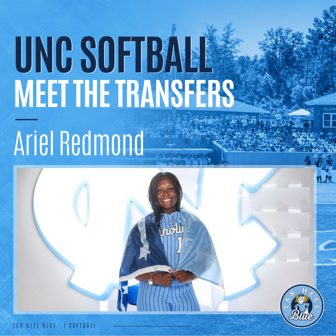 _tarheelblue's tweet photo. UNC Softball: Meet the Transfers | Ariel Redmond

Former Houston outfielder Ariel Redmond joins @UNCSoftball after starting all 51 games in 2026, recording 46 hits, nine home runs and 36 runs scored.

In an exclusive Q&A, Redmond discusses her journey to UNC, what she brings to the Tar Heels and her excitement about the next chapter of her softball career in Chapel Hill. 🔗 https://t.co/X4vJxsbROC