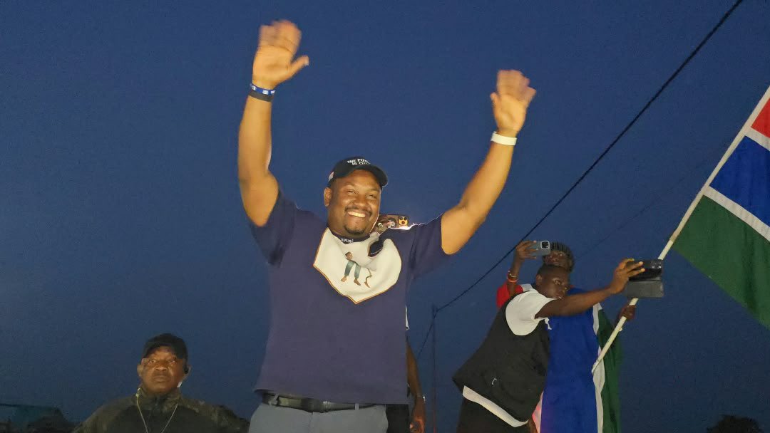 Kerrfatou's tweet photo. Mayor Talib Ahmed Bensouda in Jookul, CRR South (Niamaina East) https://t.co/1meNOa7H26
