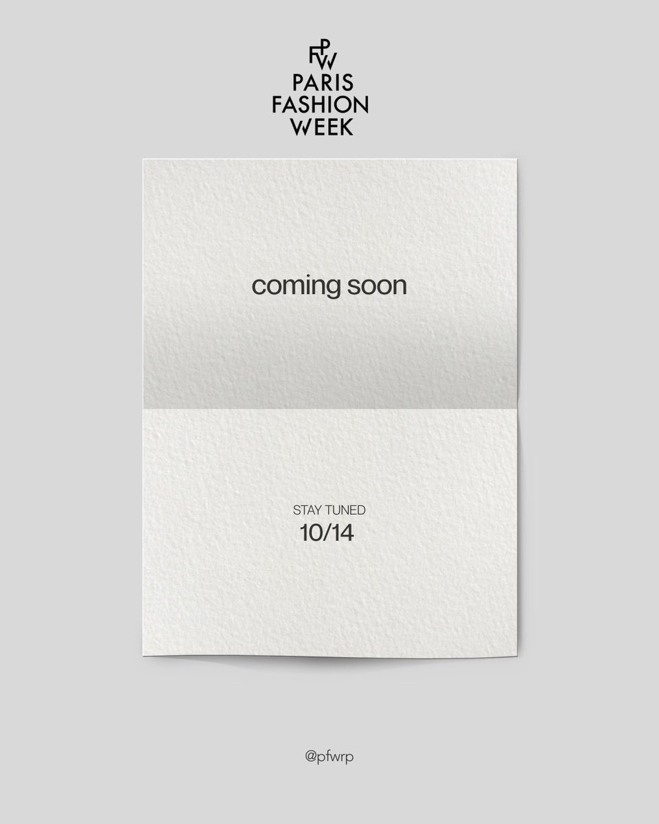 PFW26RP's tweet photo. PARIS FASHION WEEK 2026

╰── Casting Call ──╮

Invitamos formalmente a los talentos de la alta costura.

╰──  We’re looking for you: 

𝐌𝐨𝐝𝐞𝐥𝐬 𝐚𝐧𝐝 𝐃𝐞𝐬𝐢𝐠𝐧𝐞𝐫𝐬

Para postularse, interactúe con esta invitación e indique su casa o área de interés debajo. https://t.co/5cJhvScPu0