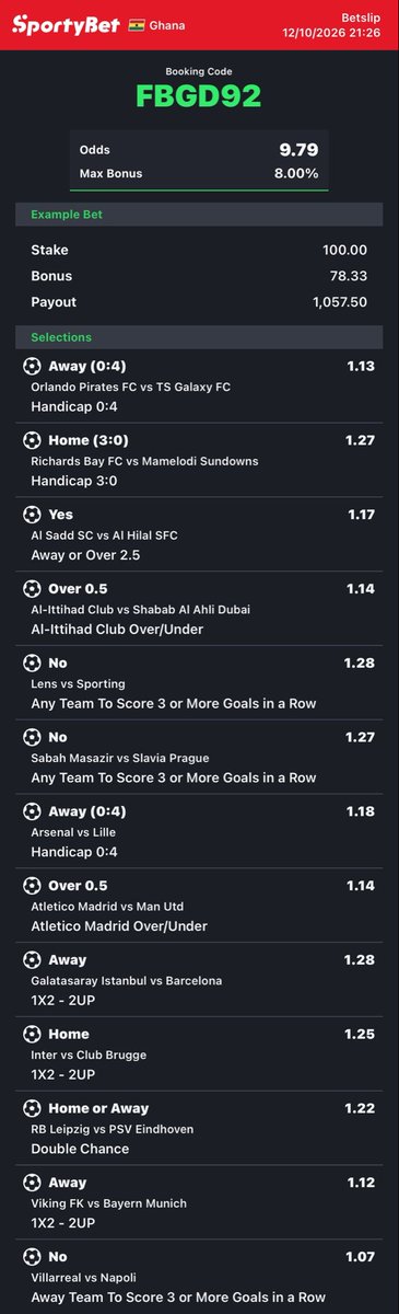 OddsUndisputed's tweet photo. 10+ Odds for Tuesday 🤲🍀

FBGD92 https://t.co/pgYHCs3zNn