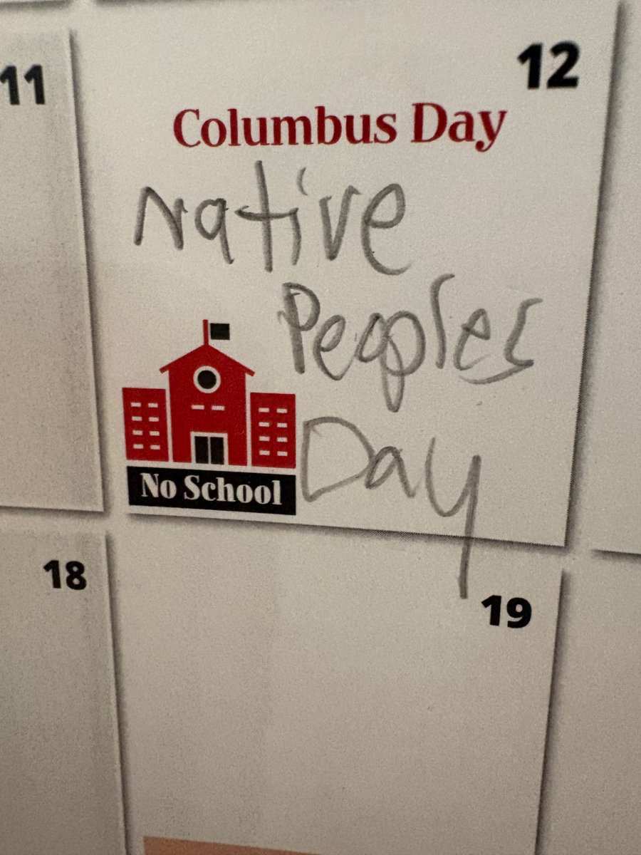 mayohater1313's tweet photo. My 10 yr old sister corrected the calendar https://t.co/6bkalw6vUF
