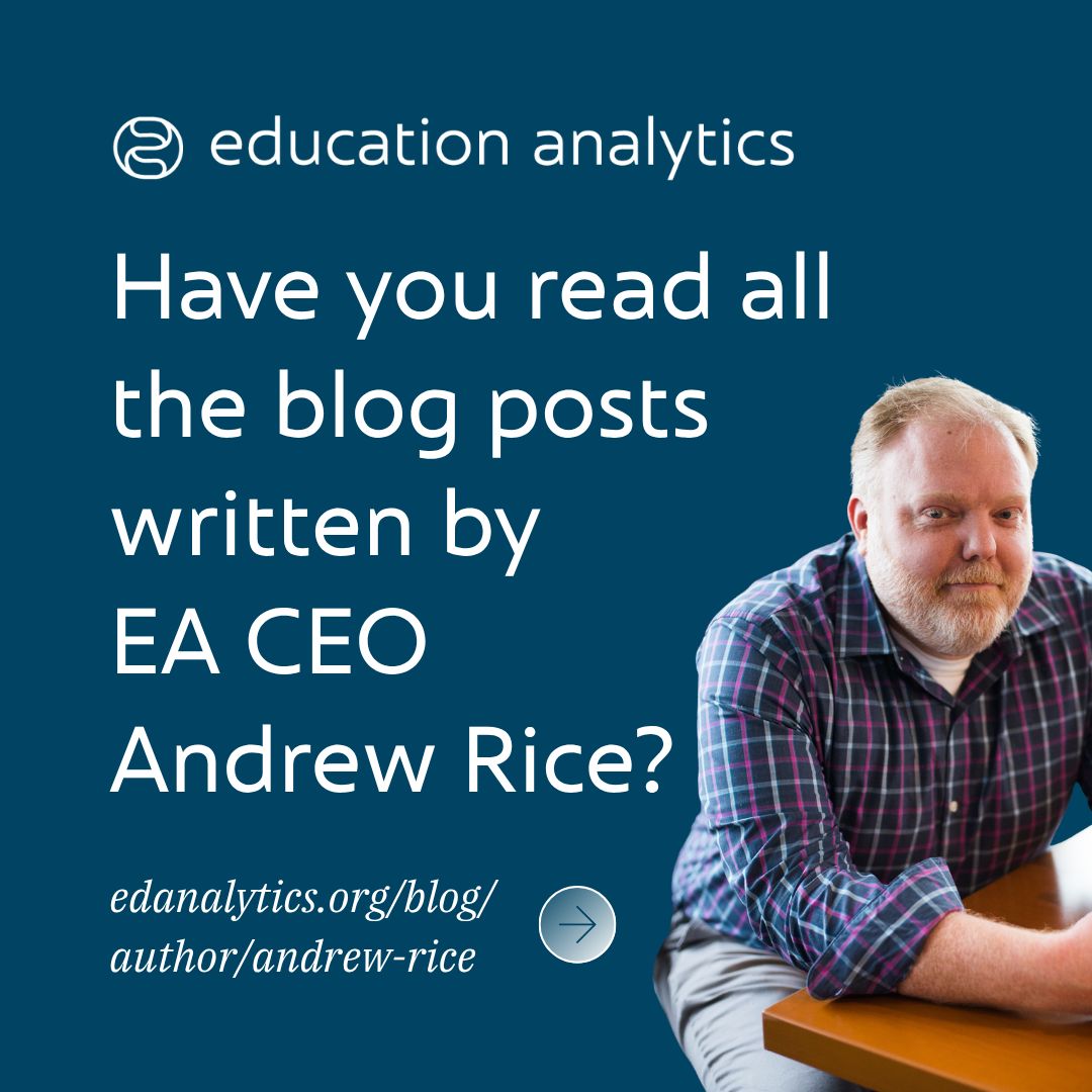 AnalyticsEA's tweet photo. Have you read all 12 blogs that our CEO Andrew Rice has authored?

From exploring the growth of AI-powered tutors &amp; learning agents to describing EA's approach to a parallel, people-centered model of data governance, Andrew has covered a wide range of successes &amp; (1/2) https://t.co/uJ2YF4gF6S