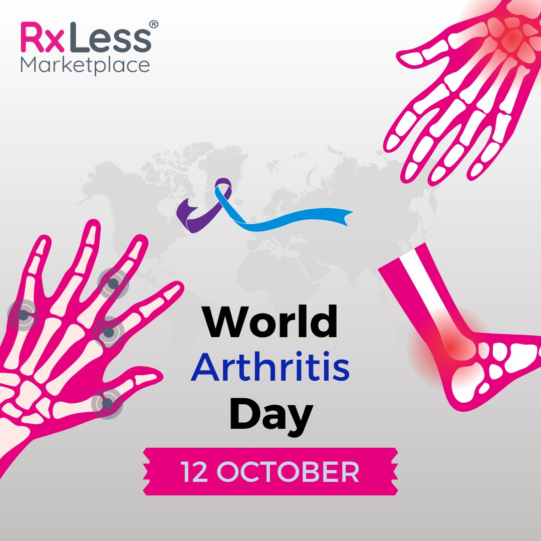 rx_less's tweet photo. 🦴 Today is #WorldArthritisDay! Millions of people live with arthritis, but the right treatments and daily habits can help manage pain and stiffness. Learn about arthritis symptoms, treatments and ways to save 👉 https://t.co/xRynkGa86U

#ArthritisAwareness #RxLessAssurancePlan https://t.co/NgvNxEcfOg
