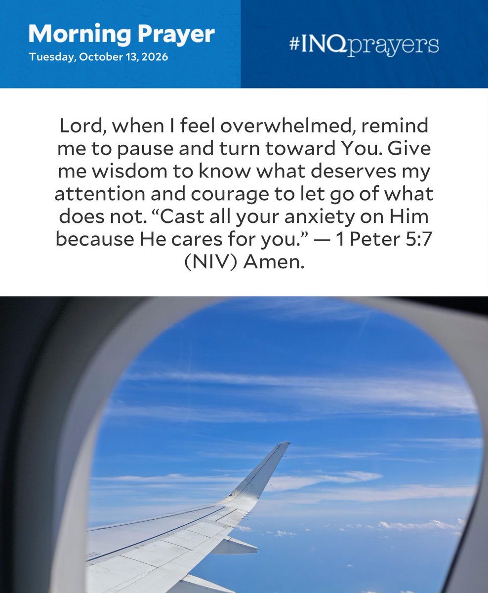 inquirerdotnet's tweet photo. Today’s Morning Prayer. #INQPrayers https://t.co/xE7MDJLqJ3