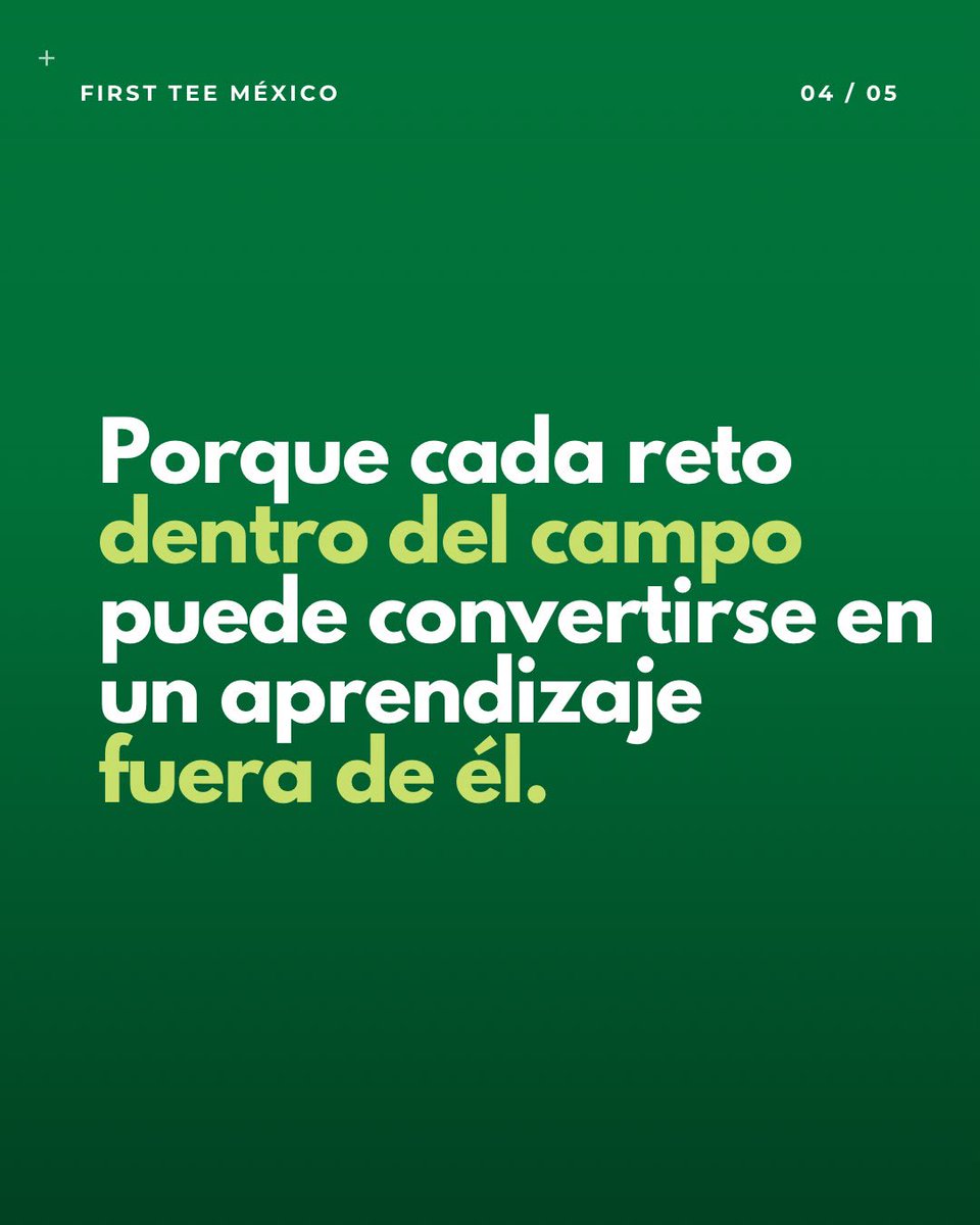 firstteemexico's tweet photo. En @firstteemexico creemos que el golf puede enseñar mucho más que un buen swing. ⛳

Cada práctica es una oportunidad para aprender a tomar decisiones, enfrentar retos, desarrollar confianza y fortalecer el carácter.

#FirstTeeMéxico #Firsttee #Buildinggamechangers https://t.co/rriUMfAIMn
