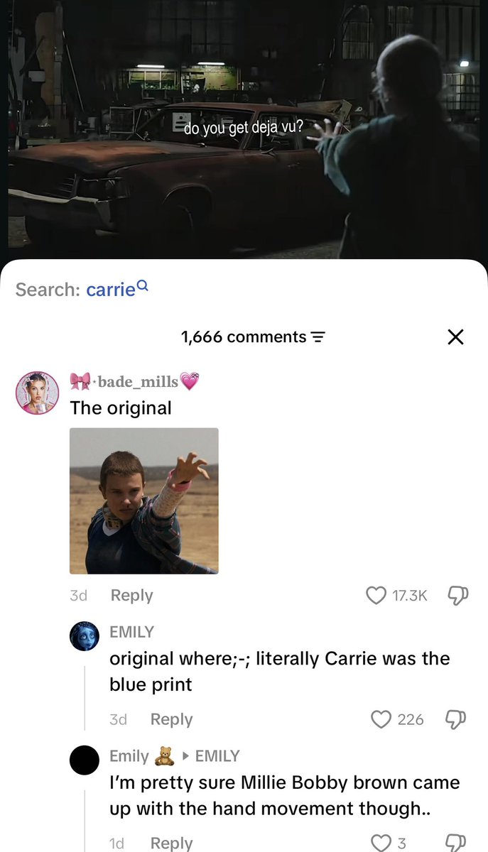 HanaFennie's tweet photo. Do people not know Carrie came before Eleven? https://t.co/ok4HJFL6Rk