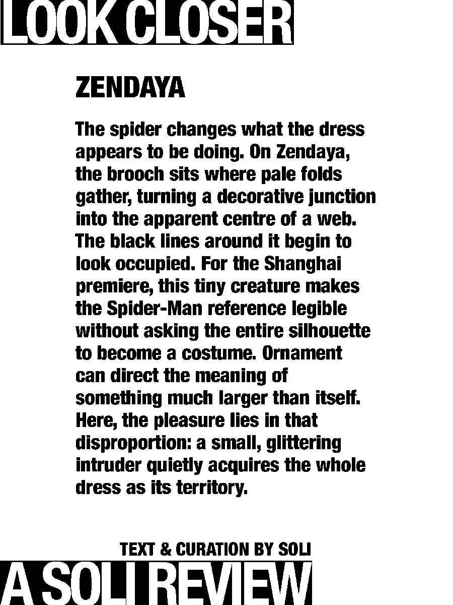 solisolsoli's tweet photo. Zendaya, Shanghai 2026 · Quiet menace https://t.co/9Os0HF0nIQ