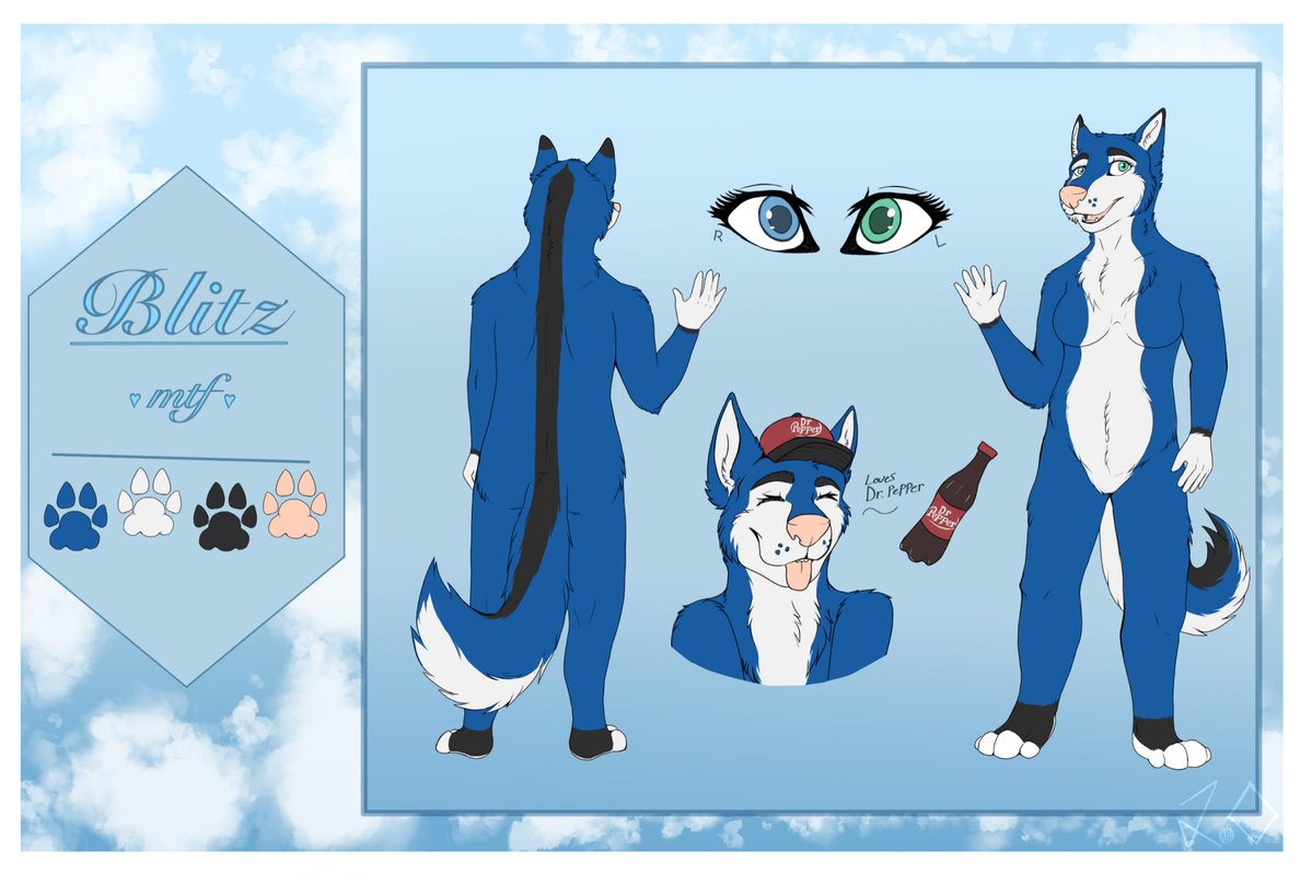 Tw0_point_0h's tweet photo. Two references that a friend commissioned! 

#furryart #refrencesheet https://t.co/wNrbEBLNIG