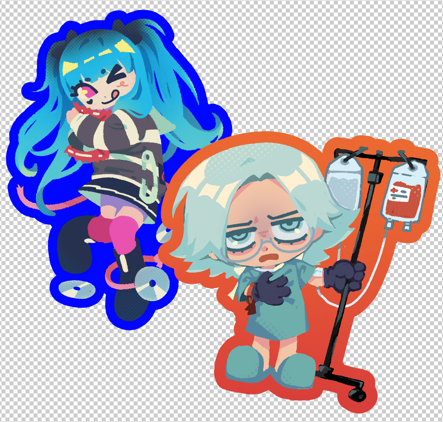 MARLOWEMEMO's tweet photo. eito and darumi stickers i made this year for rallies https://t.co/cZ1q9nnUZN