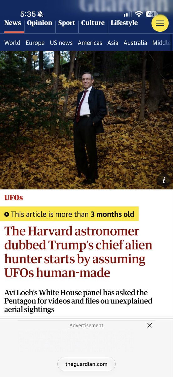 UAPSkepticEric's tweet photo. @SicCoP1 @MiddleOfMayhem @POTUS @ProfAviLoeb Are you adding the same comment to garbage like this? I don’t see @ProfAviLoeb correcting these articles https://t.co/2q4czG2vTm