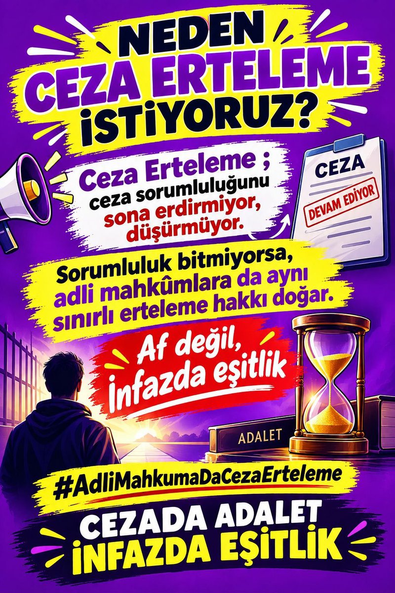 Iremkrglu272's tweet photo. @mesut35133 Çocukların okul sıralarında, hayatın ilk adımlarında anne ve babalarının yanında olmaya hakkı var. Adil bir infaz düzenlemesi, bu hakkı çocuklara geri verecektir.

CEZADA ADALET İNFAZDA EŞİTLİK
#AdliMahkumaDaCezaErteleme
#DisiplinAffı https://t.co/EonAW1VFTg