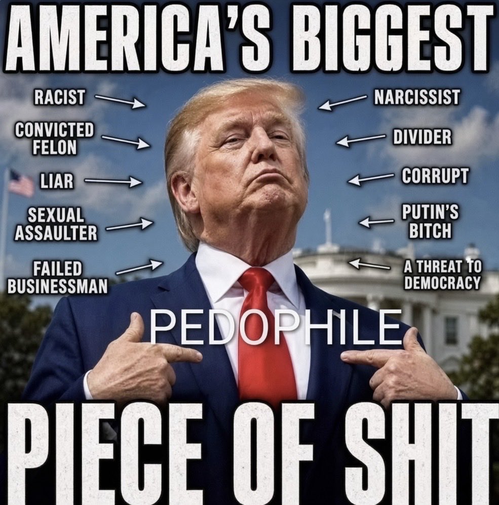 MB7Art's tweet photo. Oct 12th 2026 - By #MB7ArtRealityCheck
#FuckingRussiaIsAterroristState #GETtheFUCKoutOfUkraineNOW #StopTheWarNow
#TrumpTraitor #TrumpIsATraitor #TrumpIsRussianAsset
ПІНКУС: У США ПОЧАЛИ СЛІДСТВО ПРОТИ ТРАМПА! ЙОМУ ГРОЗИТЬ ТЕРМІН ЗА УГОДУ... https://t.co/RRpkOMY4K4 via @YouTube https://t.co/ZfAXzL9neu
