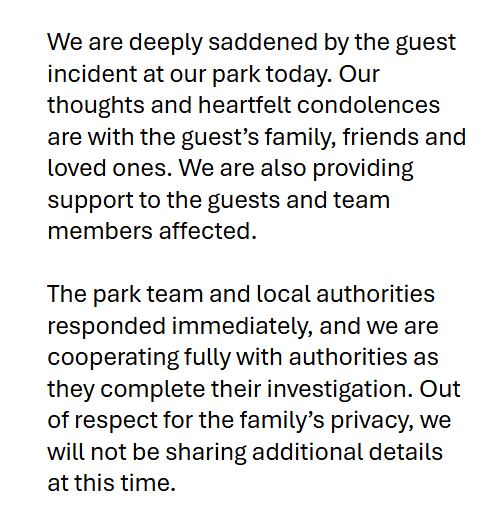 ScottGustin's tweet photo. BREAKING: A person died Monday following an incident involving the Goliath roller coaster at Six Flags Over Georgia. Six Flags said it is cooperating with local authorities as they investigate the incident. https://t.co/56XwxwprSa