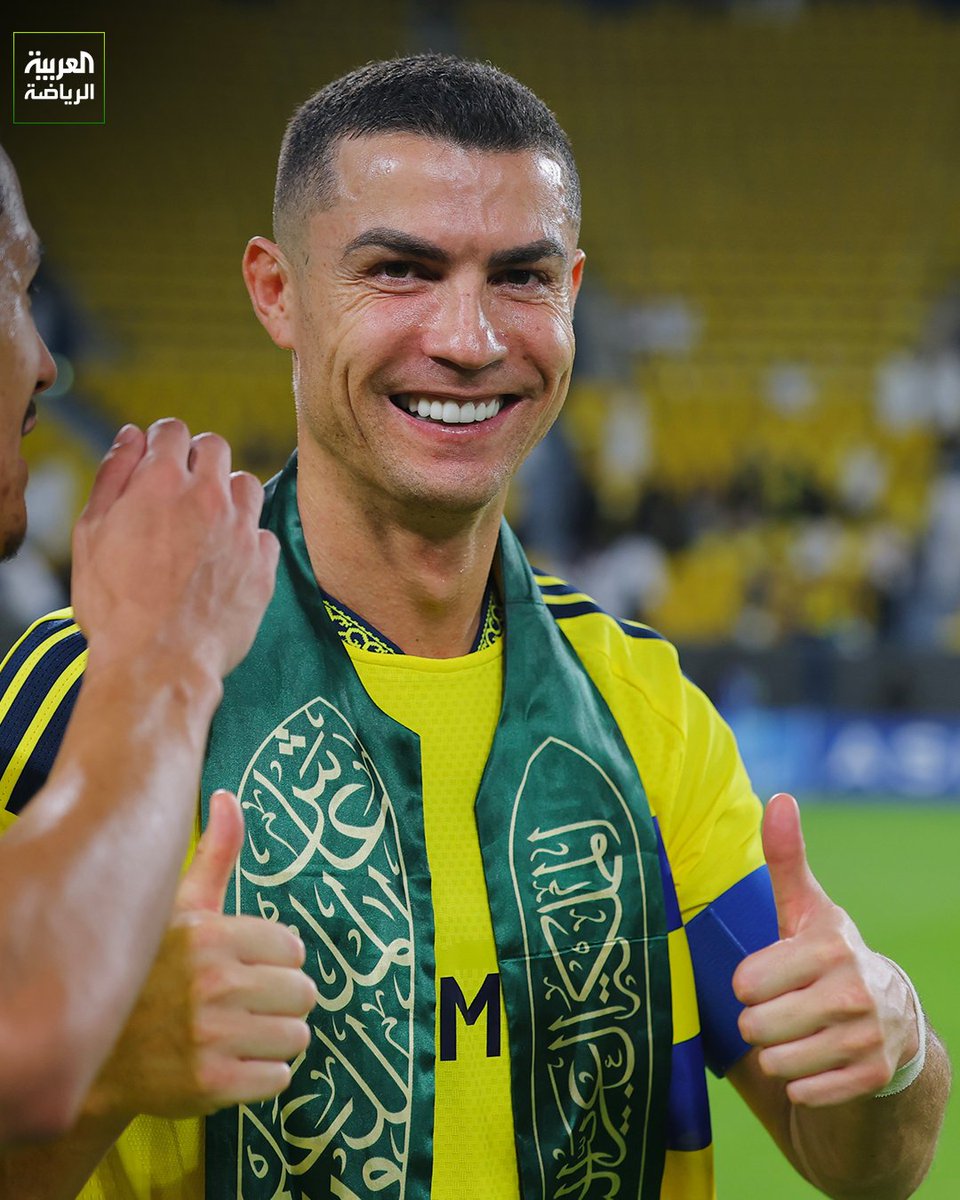FilMarma's tweet photo. رونالدو يظهر بالوشاح السعودي بعد الانتصار على نيفتشي الأوزبكي في دوري أبطال آسيا للنخبة 📸 https://t.co/6OEjfusEsd