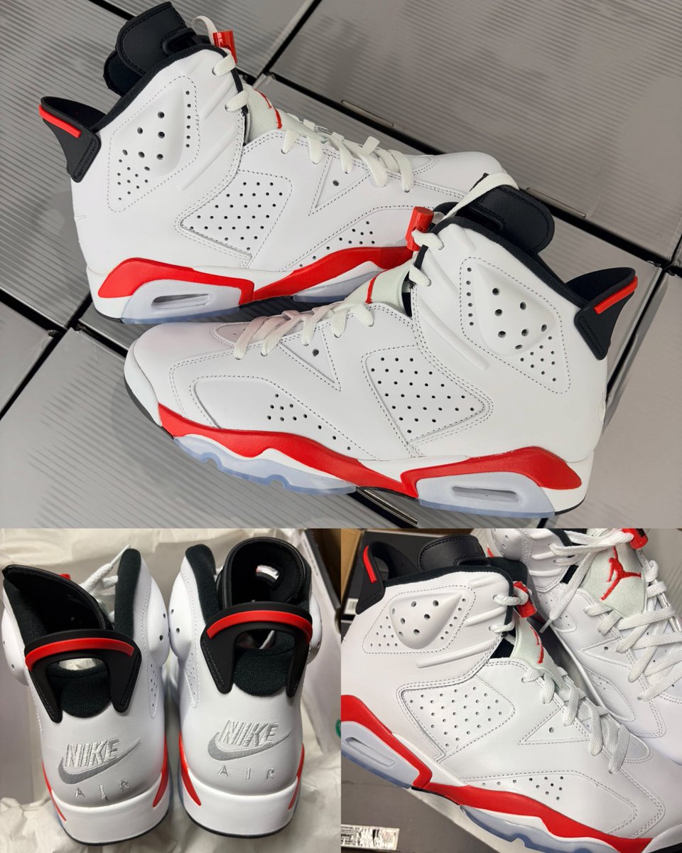 zSneakerHeadz's tweet photo. 2026 “White Infrared” Air Jordan 6 OG in-hand look!
Releasing on November 7th. #NIKEAIR 🔥🔥 https://t.co/J3vVLbT1D8