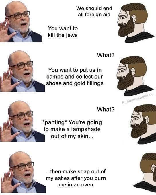 ChillSound62727's tweet photo. @BenYehudaGouda @Jjimm @s_m_marandi You've the same vibe, you bot. You're literally just a jew larping as a white christian, because you have realized that no matter what, no one likes jews anymore. So israel did a new study, and they could shift the west oppinion on jews by making them hate muslims 😂 https://t.co/y1FVeuUyEA