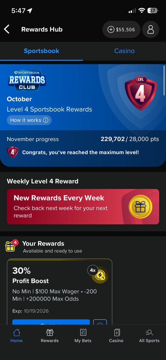 SevBets7's tweet photo. Where's the VIP Invite at @FanDuel? 200k+ in points every month since you guys dropped the rewards club https://t.co/xnY1i7gORb