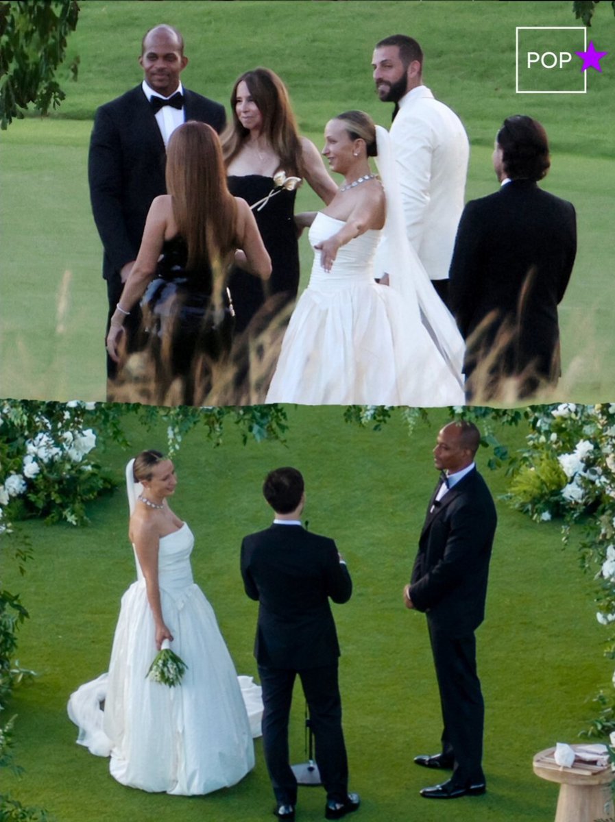 99Starrpop's tweet photo. Tobey Maguire officiating ex wife's wedding with her billionaire love Geoff Ogunlesi over the weekend. 

{📸 Getty images} https://t.co/5K3vYWeWwi