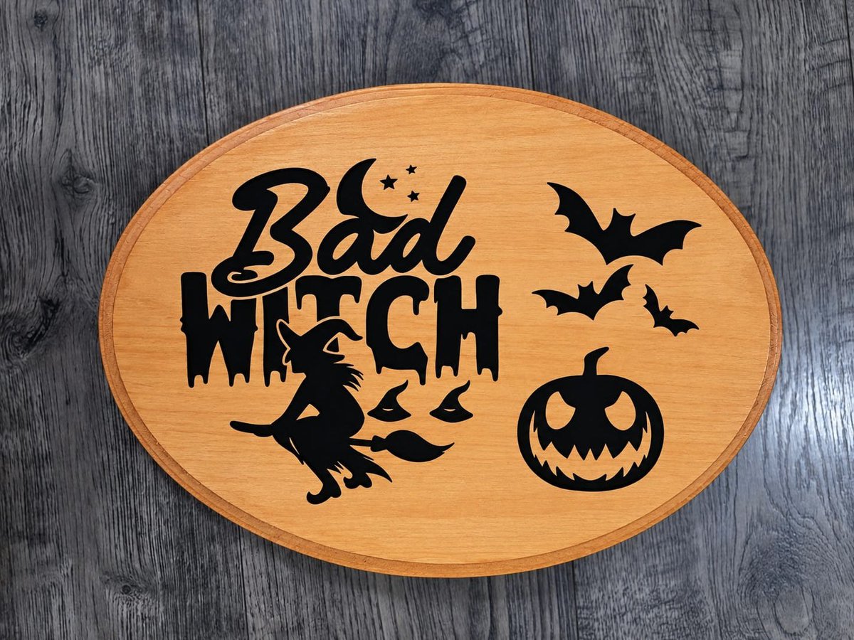 axomarks's tweet photo. Bringing Halloween vibes to life with this custom laser-engraved wooden plaque! 👻🦇

Looking for something unique to decorate your space this Halloween?
📩 DM @axomarks to get your custom piece started!

#FYP #LaserEngraving #HalloweenDecor #CustomMade #SpookySeason https://t.co/8R7FZ9ASpf