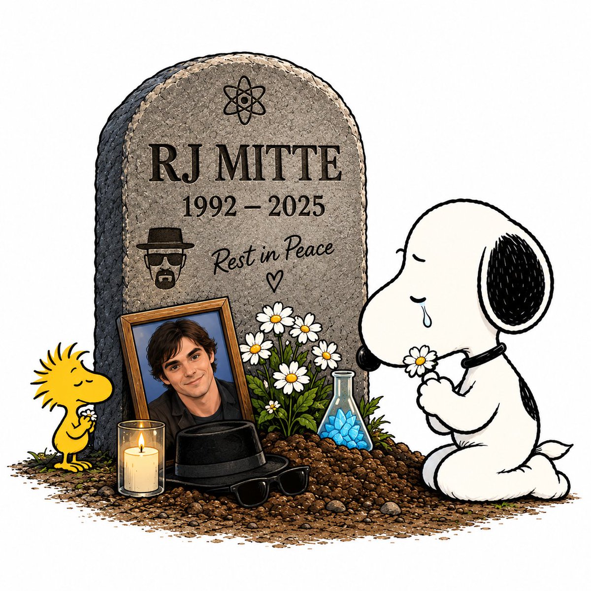Snoopylover04's tweet photo. Rip RJ MITTE 💔 https://t.co/6LMLqU9ry9