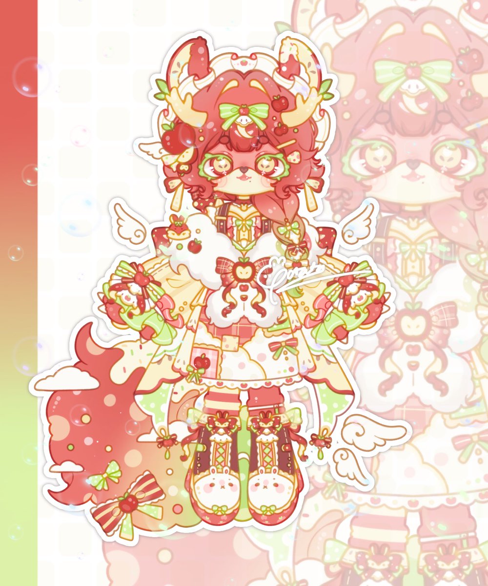 salt1622's tweet photo. 🫧Apple Rabbit Adoptable (Open) (⁠*⁠˘⁠︶⁠˘⁠*⁠)⁠.⁠｡⁠*~✨

🫧Price: $180.

🫧You can check the link below if you have interest!! 🥺🌟

💖 and 🔄 are really appreciated!!! 

#oc #adopt #Vgen #adoptable https://t.co/NqlpMGA6pv