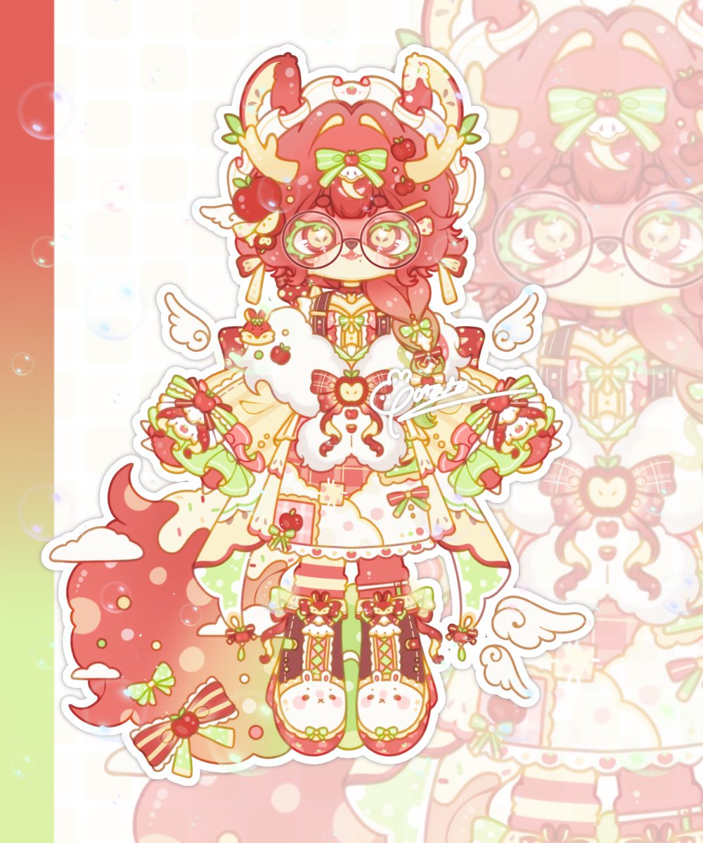 salt1622's tweet photo. 🫧Apple Rabbit Adoptable (Open) (⁠*⁠˘⁠︶⁠˘⁠*⁠)⁠.⁠｡⁠*~✨

🫧Price: $180.

🫧You can check the link below if you have interest!! 🥺🌟

💖 and 🔄 are really appreciated!!! 

#oc #adopt #Vgen #adoptable https://t.co/NqlpMGA6pv