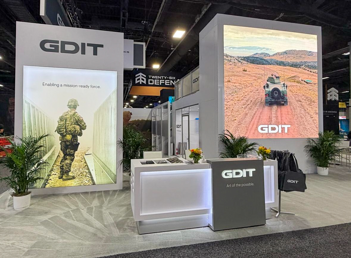 GDIT's tweet photo. Day One at @AUSAorg 2026 in Washington, D.C. is already reshaping how our customers think about the future of warfare. We’re showcasing ready and repeatable capabilities built for the warfighter. Each capability is designed to help soldiers and commanders make faster, more informed decisions at mission speed.
 
Come meet our team at Booth 717 at the Walter E. Washington Convention Center.