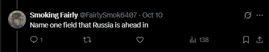 FairlySmok6407's tweet photo. @Dinlenger @thesmokingdutch @sham7897456 So the field Russia is ahead in is having ice breakers.

Fucking brilliant.  Truly one of the worlds countries.  

You can't actually address the original ask and so now you're grasping at brain dead straws. https://t.co/mAQ595WJu5