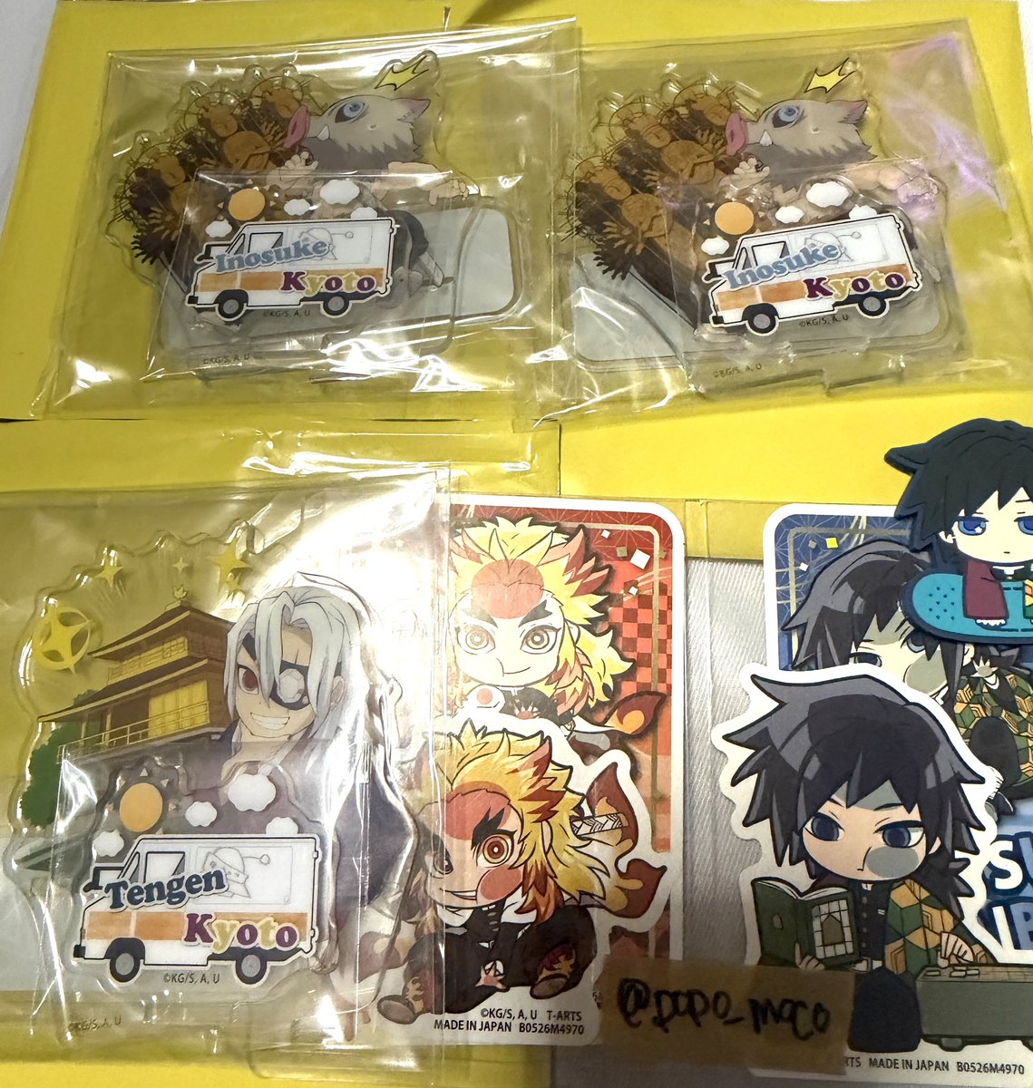 popo_moco's tweet photo. 【譲渡】鬼滅の刃 ご当地 ufotable Cafe TOGO2 47 Complete Journey アクリルスタンド アクスタ 京都

譲) 伊之助.宇髄天元
求) 定価+送料

全てまとめての譲渡
郵送希望 振込先ゆうちょ使用
検索からもお気軽にどうぞ✨️ https://t.co/p09E6eTinO