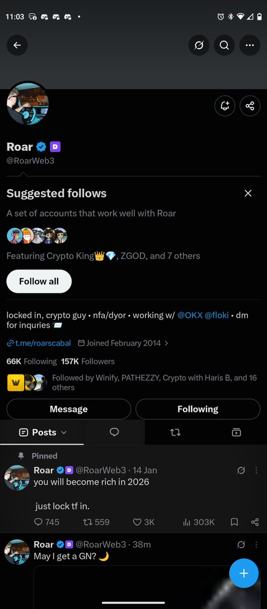 Sadeek_AA's tweet photo. @Crypto__Haris @RoarWeb3 ✅ done https://t.co/PrdvX5rN8Q