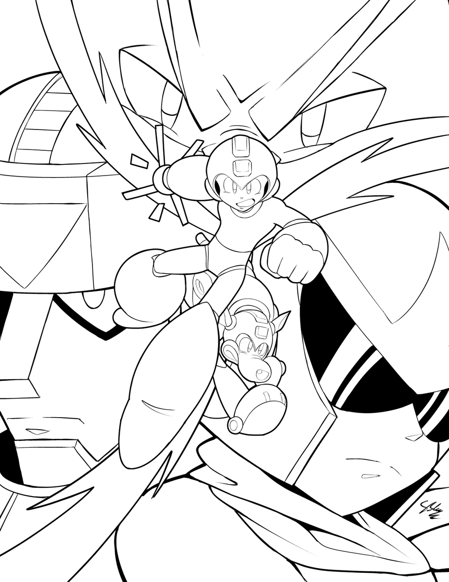 StaticBlu's tweet photo. Back on inktober this week with some quick Megaman 8 stuff
#Megaman #ロックマン #Inktober https://t.co/FwYnicxcSk