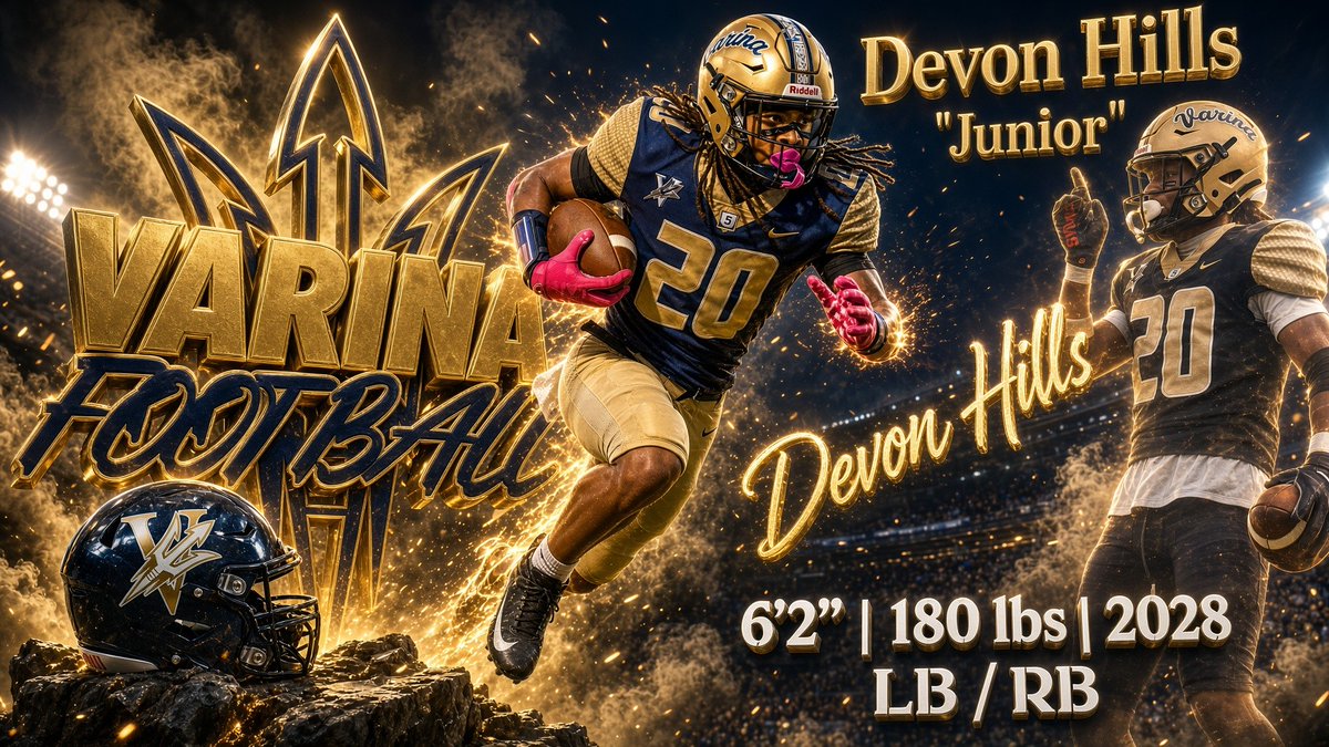 toby_lux's tweet photo. Radar Alert:  2028 Devon Hills (Jr)
Varina High School
6’2” | 180 lbs | LB / RB 
@PrimeTimeJune 

Shoot this guy a follow.... And keep an eye on him!
🎥 Hudl: https://t.co/dAHu1az9ue https://t.co/7n9lXE8kCe