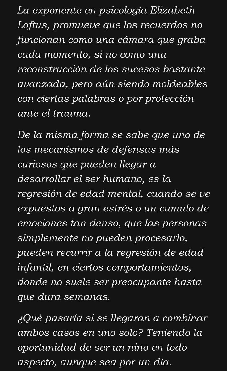 Amo_De_Casa_46's tweet photo. Espero adaptar bien la idea de mi fanfic para este capitulo que inicia así
#fanfic #spiderman #RachelGray
Pd: No voy a englobar todo lo que es la investigación (eso requiere mucho más tiempo), pero si usaré el concepto y ko modificare según vea conveniente https://t.co/hEpkQoeL1E