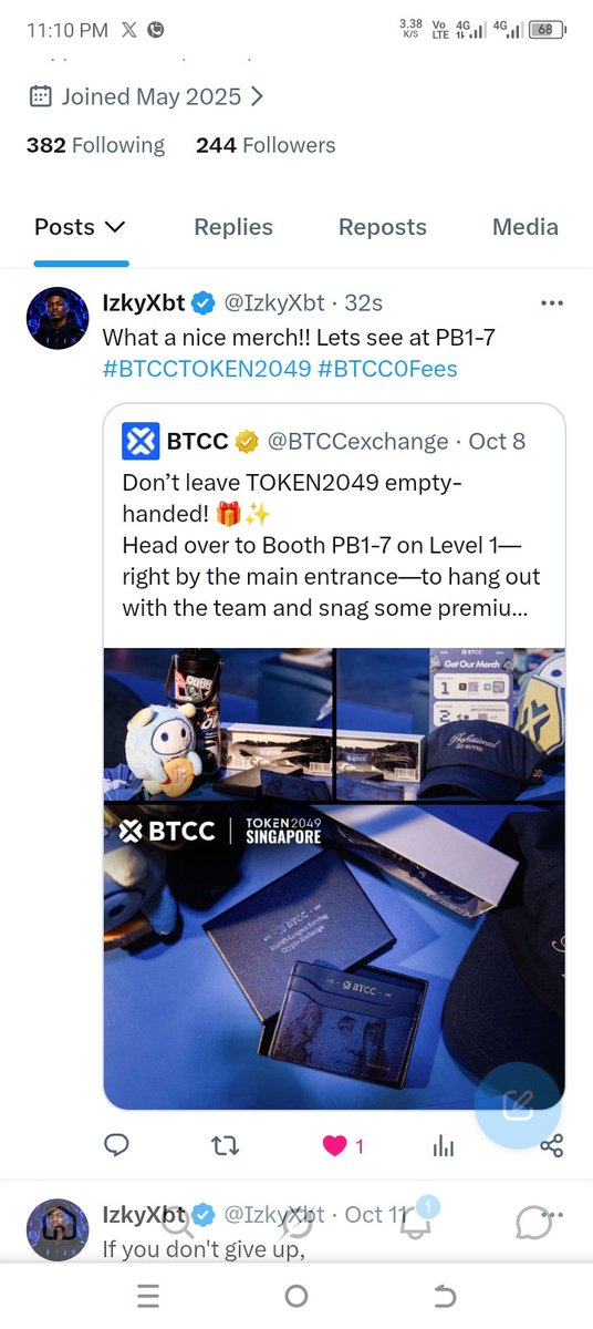 IzkyXbt's tweet photo. @BTCCexchange Thank you, BTCC, for this amazing giveaway! 🙏

0x4fE30865F5F289C6B2cE14c6D5d202fdD2B98Eda

Quote proof 👇 https://t.co/qUDYLixQ4t