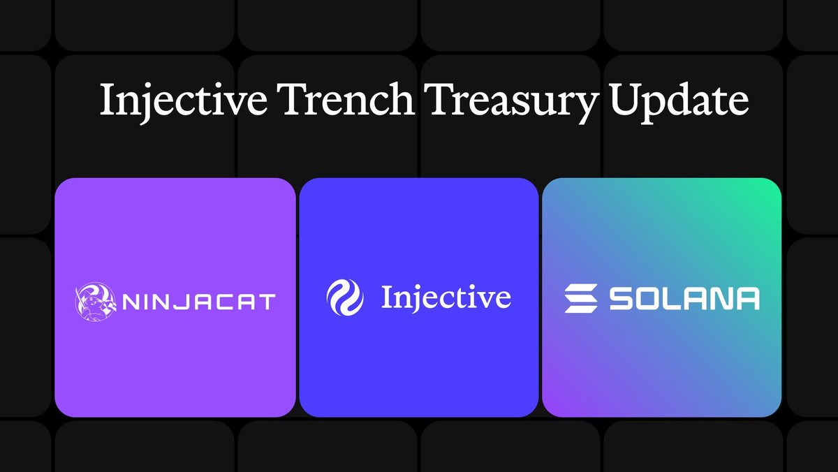 FranciscJnro's tweet photo. A treasury buying 10% of a token's supply says more than a tweet of support ever could.

That's what the Injective Trench Treasury did with @NinjaCatSF. 

The project launched on Solana through @LaunchOnSF, with liquidity on Raydium, and holders can earn $INJ directly from its revenue.

The detail I like is where this is happening. 

Solana users now get a reason to look at INJ without leaving the chain they trade on every day. 

That kind of discovery is hard to buy with ads.

Injective also said the Treasury will prioritize projects with organic growth and their own value accrual mechanisms for INJ. 

NinjaCat just became the first clear example of that.

For builders, the signal is simple. 

Build with INJ at the core and bring something new, and there's a path to support.

I'm curious whether other Solana teams take notice.