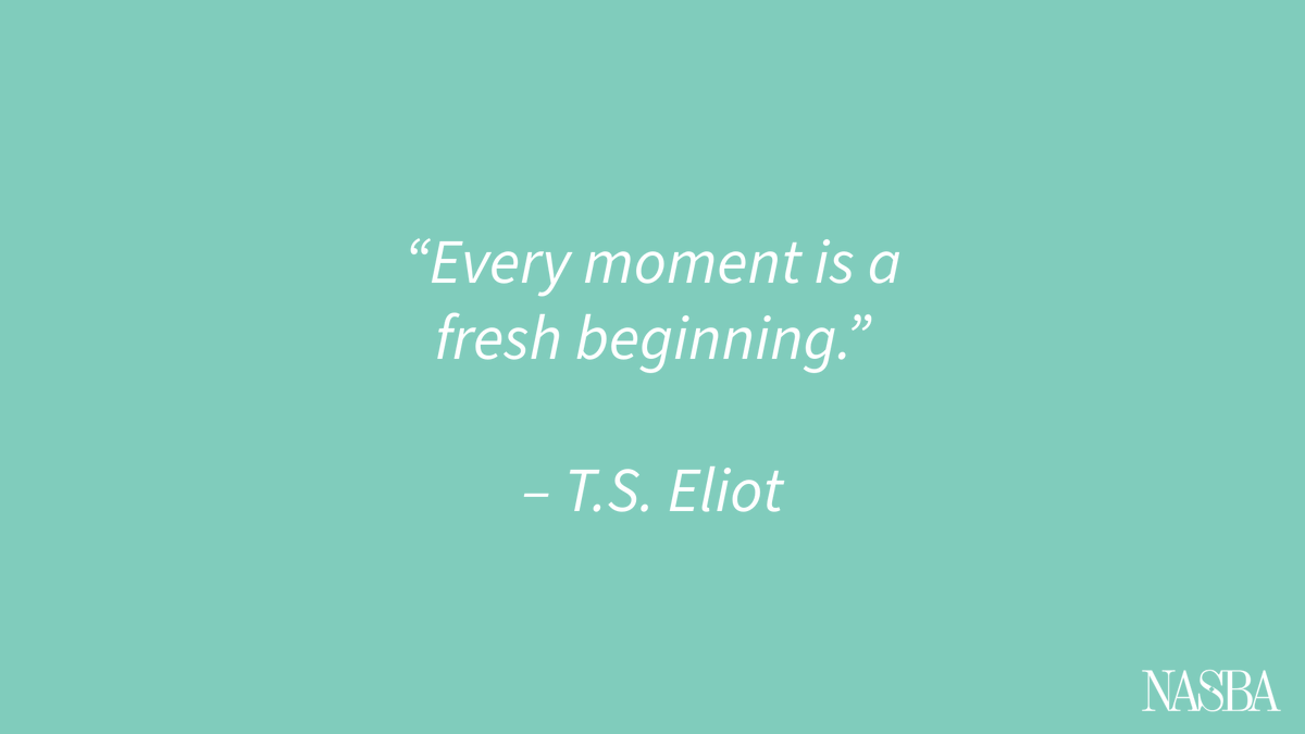 NASBA's tweet photo. Progress isn't always a straight line. Pause, reset and begin again.

#MotivationMonday https://t.co/CxAnIZ3YHo