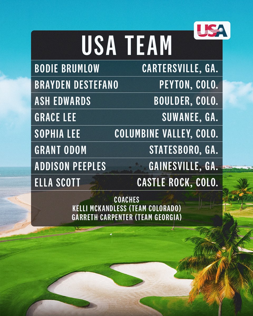 ColoGolf's tweet photo. Team Colorado Athletes to Play in USNDP Match. Three-team competition will feature boys and girls competing in singles and foursomes matches Oct. 17-18 in Puerto Rico. 

Read more: https://t.co/Gru4Dezpv9 https://t.co/yZ57DG4gya