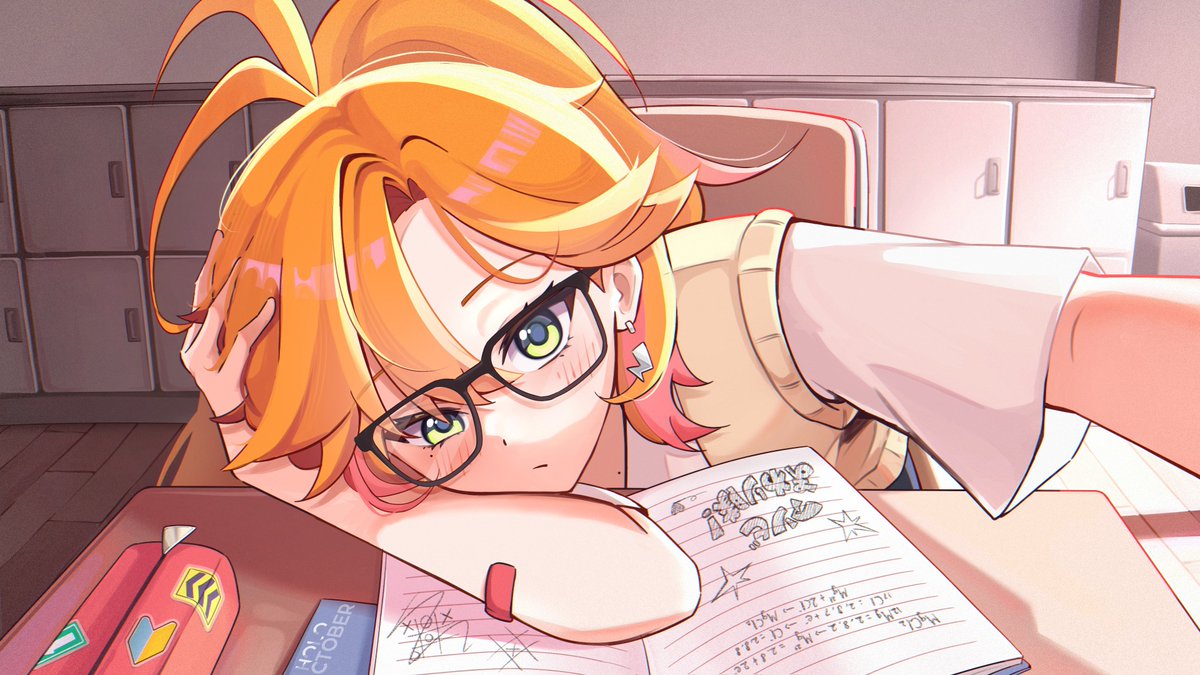 iennie_'s tweet photo. #holoctober day 13: glasses
 #キョーコの押収品 https://t.co/pwX8XElPNc