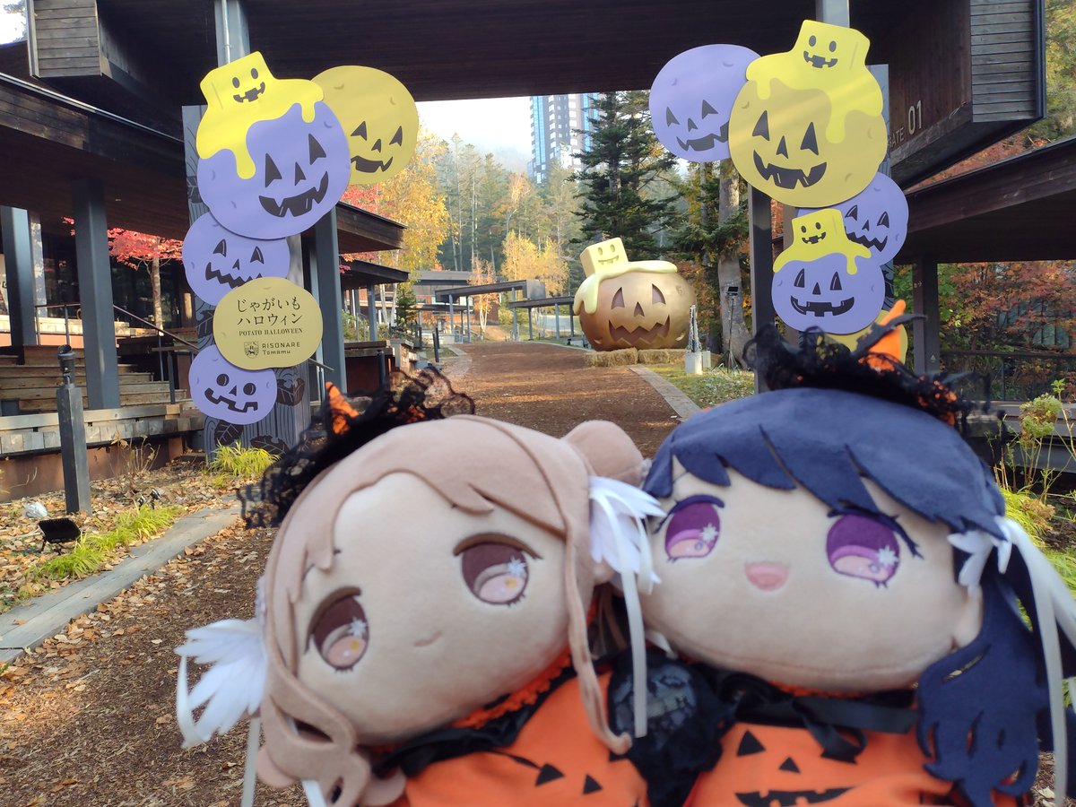 tk_sprt09's tweet photo. もちほわとじゃがいもハロウィン（星野リゾート トマム） https://t.co/DU8rErI46a