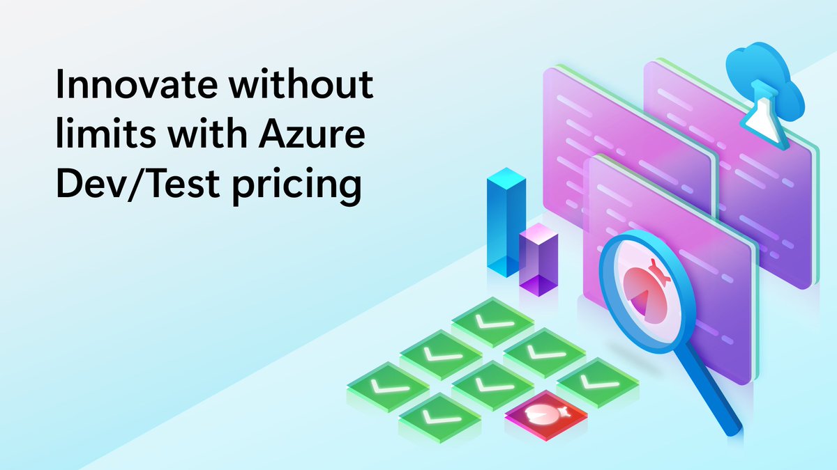VSSubscriptions's tweet photo. The best time to catch a bug is before your users do. Test it, break it, fix it. Azure credit + Dev/Test pricing helps make room for that: https://t.co/JwwkWPBjUS https://t.co/4MPNa2OmsE