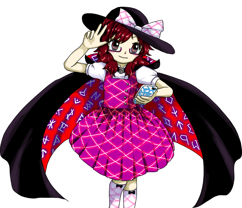 dailytouhous's tweet photo. The Touhou of the day is: Sumireko Usami! https://t.co/KtGDU8z9KO