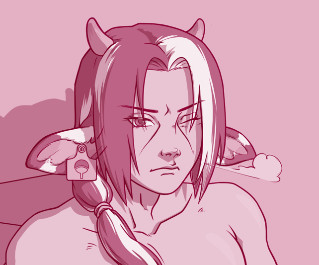 khan_urR18's tweet photo. Itachi WIP 🐄
human livestock AU (à la Mr. A's Farm)
cw: milking &amp; mpreg
https://t.co/9qoWOyxgpX
🔑: itamoo https://t.co/lkGmmpXIH2