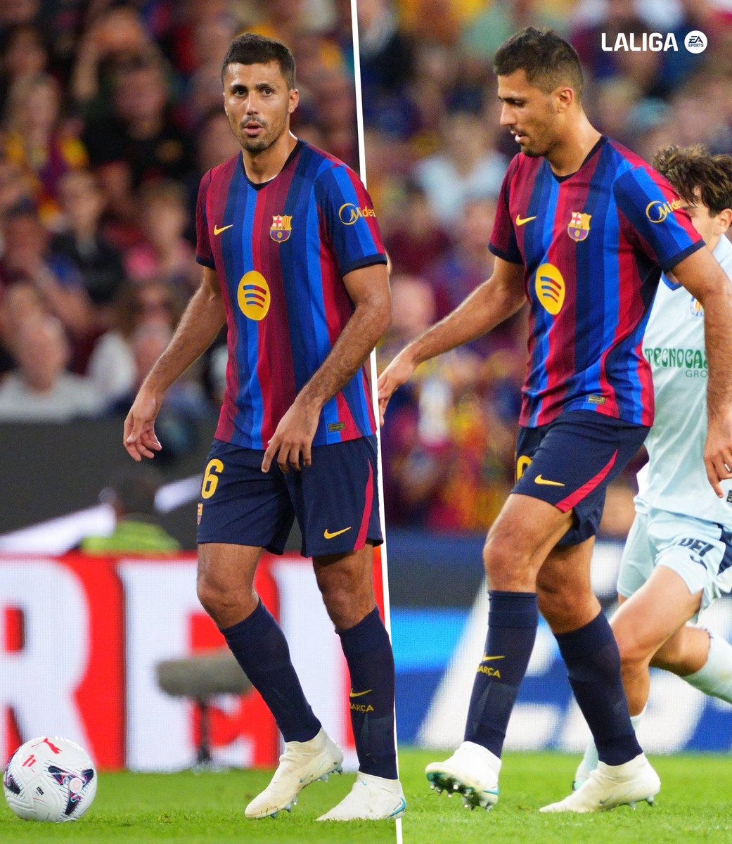 LaLigaEN's tweet photo. ⭐️ Rodri just hits different. https://t.co/7fqWfjZgE1