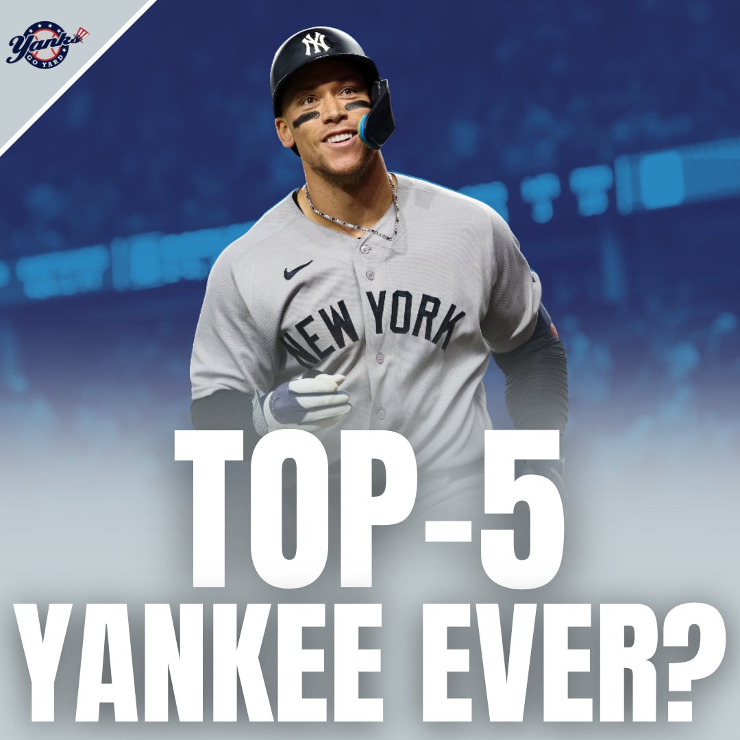 YanksGoYardFS's tweet photo. Aaron Judge is a top-5 Yankees player of all time.

True or False? 🤔 https://t.co/b86ThNC3WA