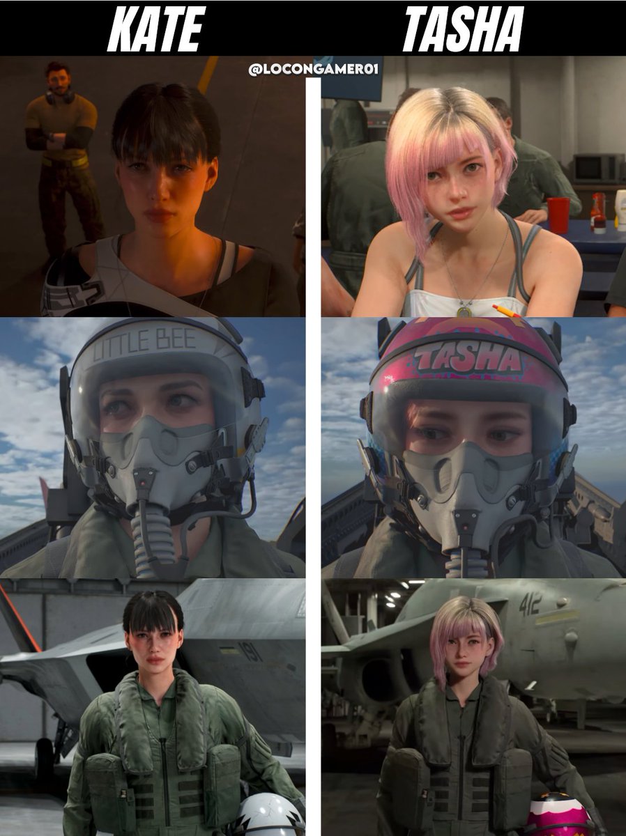 LOCONGAMER01's tweet photo. Kate vs Tasha.
Misma cabina. Distinto casco y corte de pelo.
¿Con cuál te quedas de copiloto? https://t.co/OZEiHIw0cV