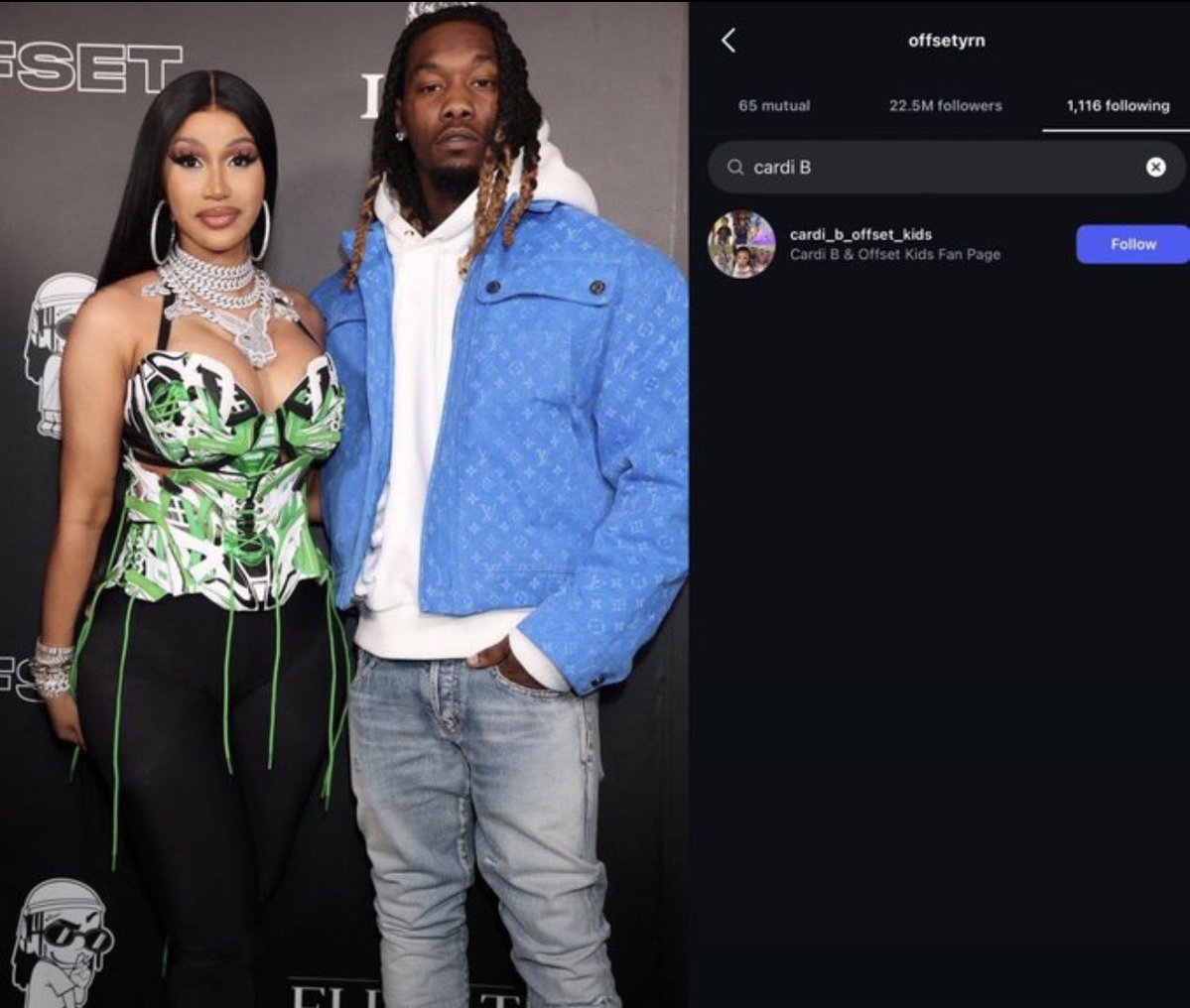 Uscurrents360's tweet photo. Cardi b shared the screenshot of the messages she got from offset asking her to cut him off completely
she really hurt
him
Cardi B has finally unfollowed him! https://t.co/FSyLMHoO6X