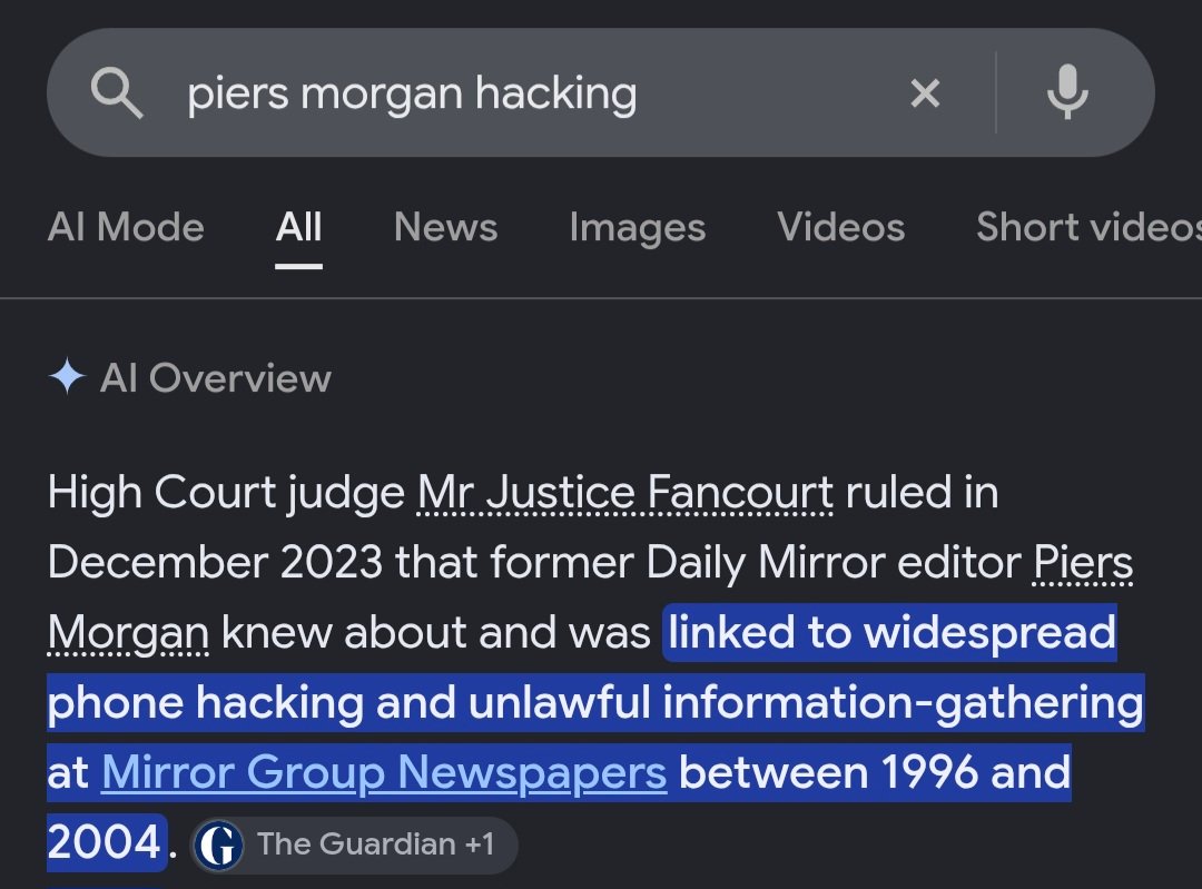 MaxHeadroomage's tweet photo. @triffic_stuff_ @piersmorgan @SportsUncensrd He'd know a thing or two about being found guilty in a court of law lol https://t.co/UvAeigdHvs