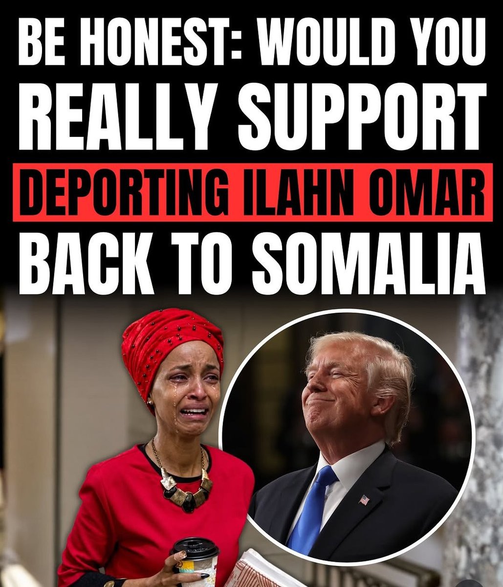 LisaBeth7022s's tweet photo. WOULD YOU REALLY SUPPORT DEPORTING ILAHN OMAR BACK TO SOMALIA https://t.co/1IHZlQxRID