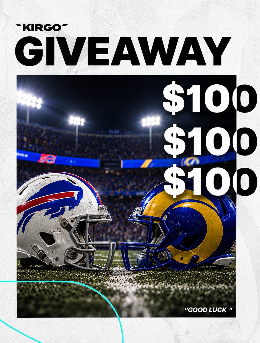 Kirgo's tweet photo. 🚨 GIVEAWAY TIME 🚨 

Monday Night Football is HERE and we want to give you some money to make some parlays with! 🏈

HOW TO ENTER
- Follow @Kirgo  
- Tag a Friend below 
- RT this post   
- Like this post

Winner will be announced in 48 hours #GOODLUCK