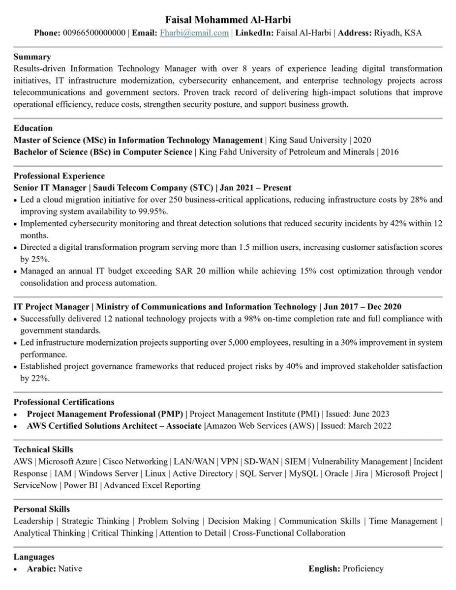 hibamdesigner's tweet photo. نجهز لك CV احترافي بنظام ATS، بصياغة تناسب تخصصك وتبرز خبراتك ومهاراتك بالشكل الصحيح.

✓ تصميم احترافي
✓ محتوى مخصص لتخصصك
✓ كلمات مفتاحية مناسبة للوظائف
✓ متوافق مع أنظمة ATS
✓ عربي وإنجليزي

خلّ سيرتك تتكلم عنك بالشكل الصحيح.
للطلب والاستفسار: تواصل معنا 📩 https://t.co/2GJ6Xbi8JA